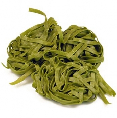 Frische Fettuccine mit Spinat, gr�n, Bandnudel, 6mm, Sassella, 500g