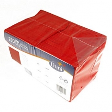 Cocktailservietten 3-lagig, rot, 12x12cm in 1/4 Falz, 250 St