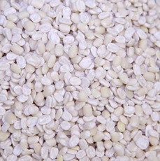 Linsen, wei�, Urid-Dal/ Uridbohnen, gesch�lt, halbiert, 1 kg