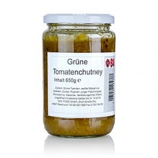 Gr�ne Tomaten Chutney, mit wei�em Balsamico, 650g