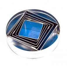 Blechausstecher Set, glatt, viereckig, 6 versch. Gr��en, 30-70mm, 30mm hoch, 6 tlg.