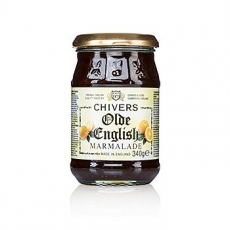 Orangen Marmelade - mit grob geschnittener Orangenschale, dunkel & herb, Chivers, 340g