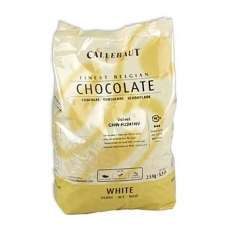 Wei�e Schokolade, Callets, 33% Kakaobutter, 23% Milch, 2,5 kg