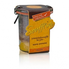 Soufflini Schokoladensouffle, fl�ssiger Kern & Marille, gluten- und laktosefrei, 100g