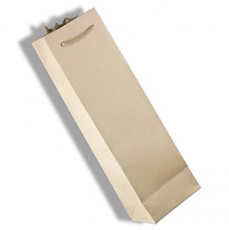 Weinpr�sent-Tragetasche, natur, f�r 1 Flasche � 0,75 l, 1 St