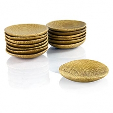 Mehrweg Bambusschalen, flach und massiv, rund, � 6cm, 50 St