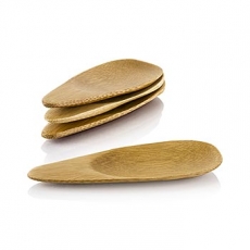 Mehrweg Bambusschalen, flach und massiv, l�ffelf�rmig, 10x3,8cm, 50 St