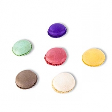 Macarons, Mandel-Baiser H�lften, gr�n/natur/pink/schoko/orange/lila, �3,5cm, 1,716 kg, 336 St