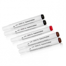 Lebensmittelfarben Stifte Set, Erdbeerrot, 2x Braun, 2x Schwarz, Ruth, 25 ml, 5 x 5ml