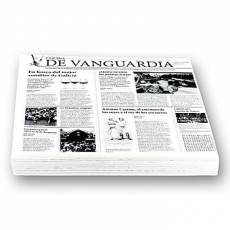 Snack Papier mit Zeitungspapierdruck, ca.290x300mm, De Vanguardia, 500 Blatt