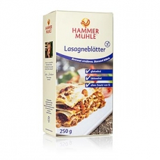 Hammerm�hle - Lasagne Platten aus Mais und Reis, laktose, glutenfrei, 250g