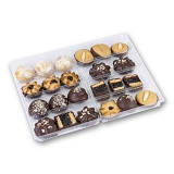 Makronengeb�ck Mix, 7 Sorten, mit bestem Marzipan, Dreimeister, 1,2 kg, ca.104 St