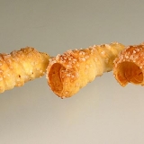 Bl�tterteig-Mini-Schillerlocke, s��, 7,5cm lang und � 2cm innen, 500g, 72 St