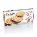 Barsnack Tresors - La galette fine, franz. Butter Waffel mit Caramel & Salz, 100g, 12 St